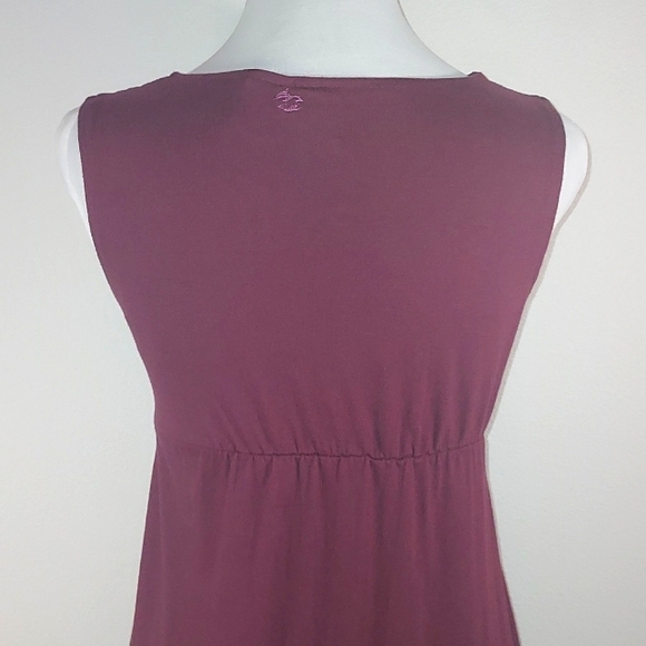 Billabong Burgundy Deep Purple V-Neck Lace Detail Y2K Dress Size Small - Picture 6 of 9
